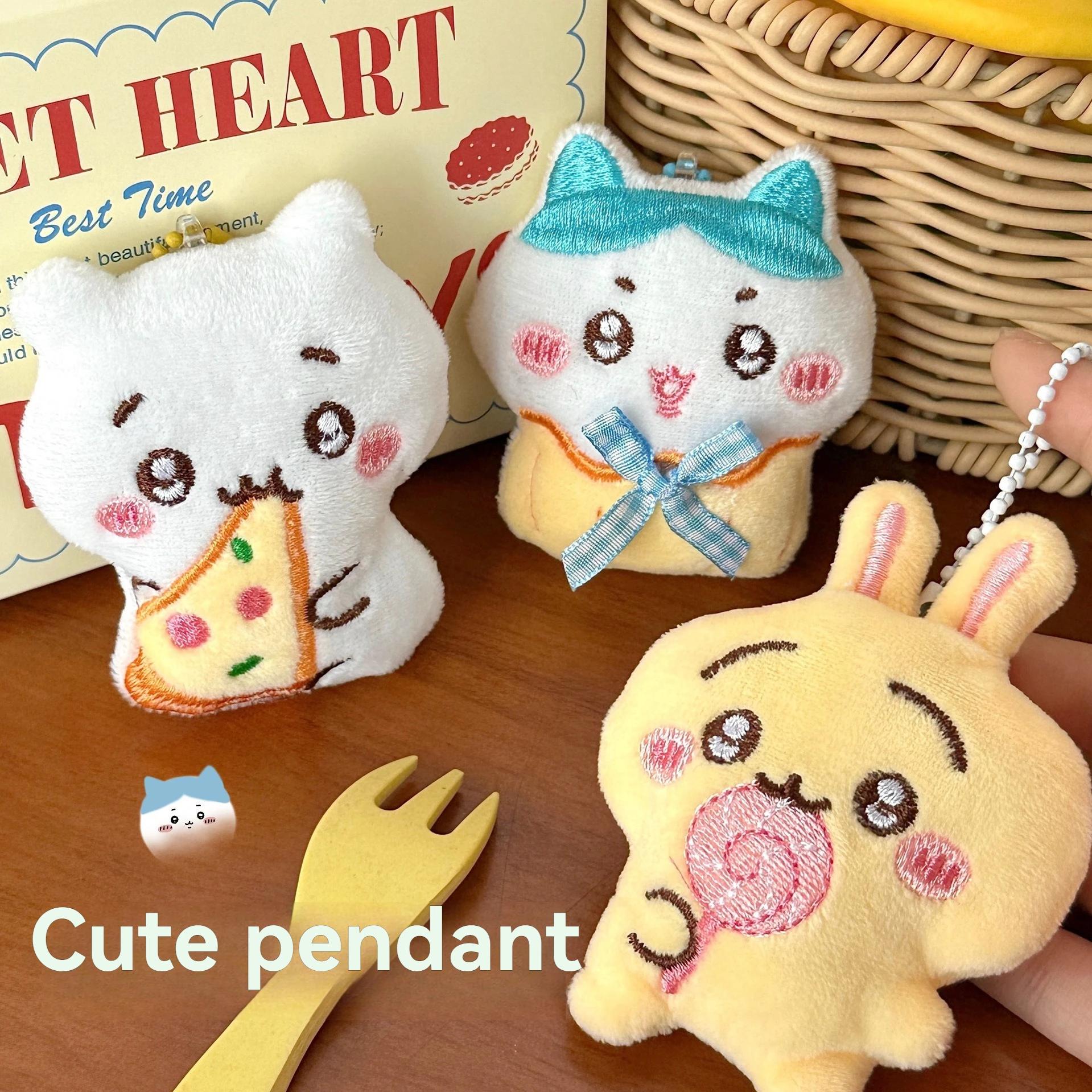 1/3 pièces Chiikawa mignon en peluche dessin animé poupée pendentif broche sac à dos porte-clés déco