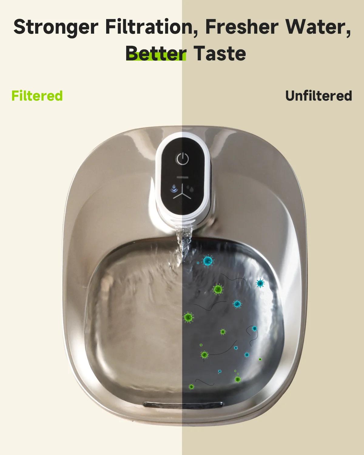 Filtres de remplacement pour distributeur de fontaine d'eau APETDOLA en acier inoxydable avec systèm