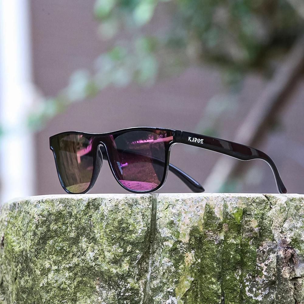 KAROS lunettes de soleil polarisées pour hommes femmes carré surdimensionné Anti-éblouissement condu