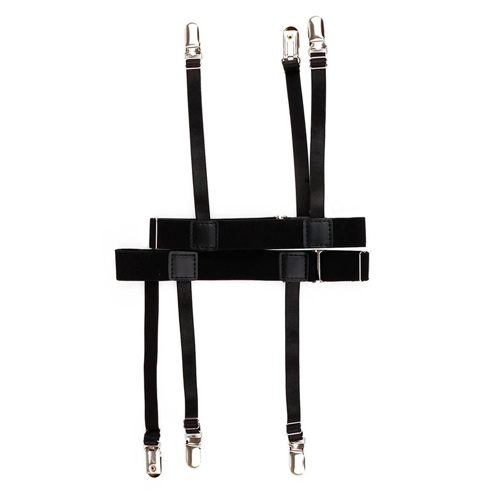 Porte-jarretelles GNE confortable pour femme, bretelles de verrouillage pour chemise, clips d'escali