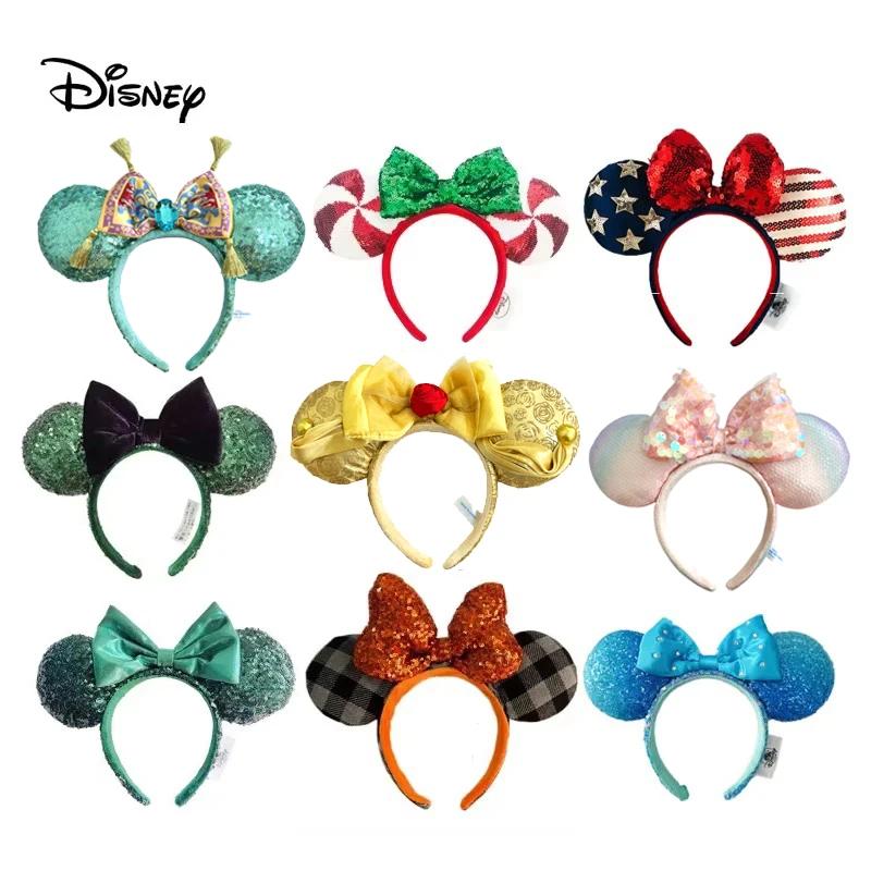 Serre-tête Disney Mickey Mouse à pois avec grands nœuds en peluche pour déguisement adulte enfant