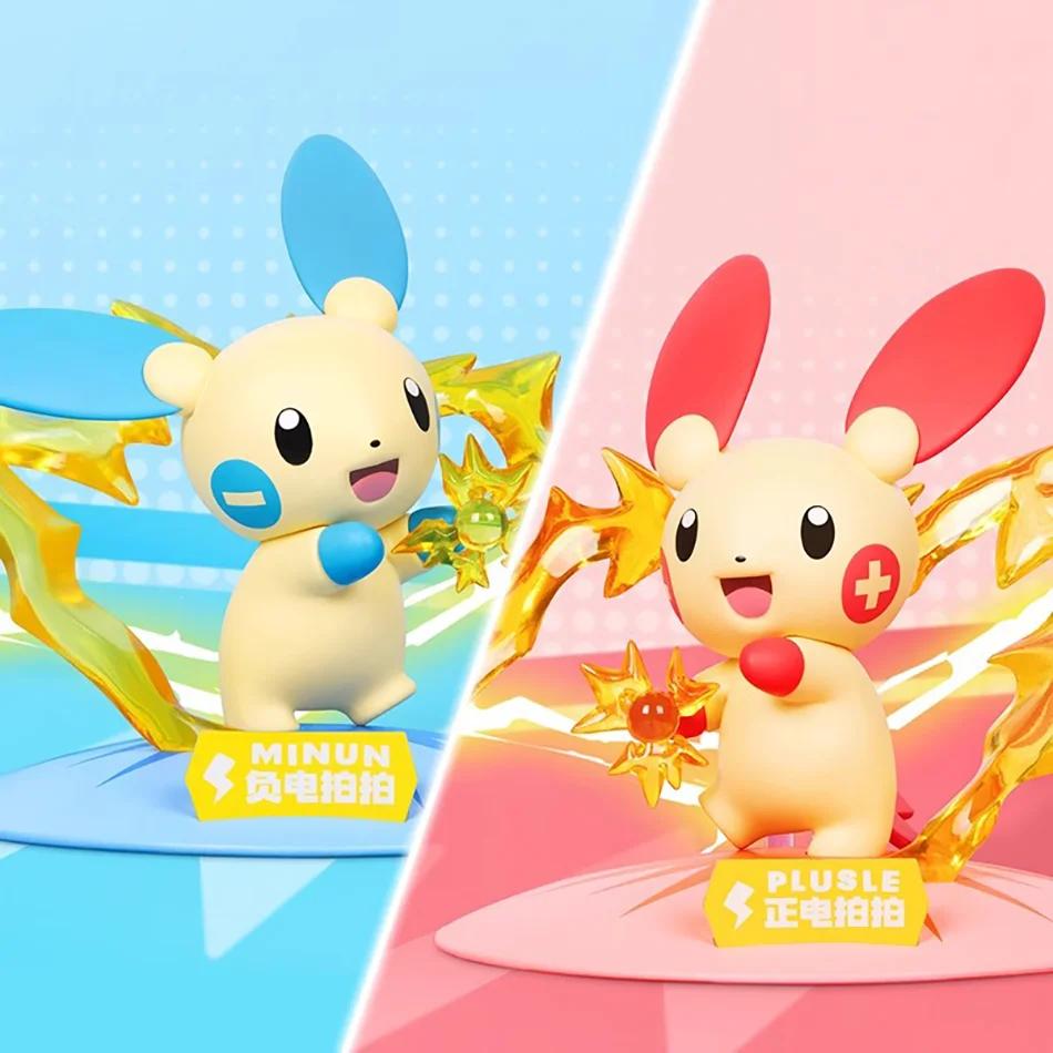 12 poupées d'action Pok é mon Pikachu, boîte aveugle, modèles Anime, décorations de bureau, jouets P