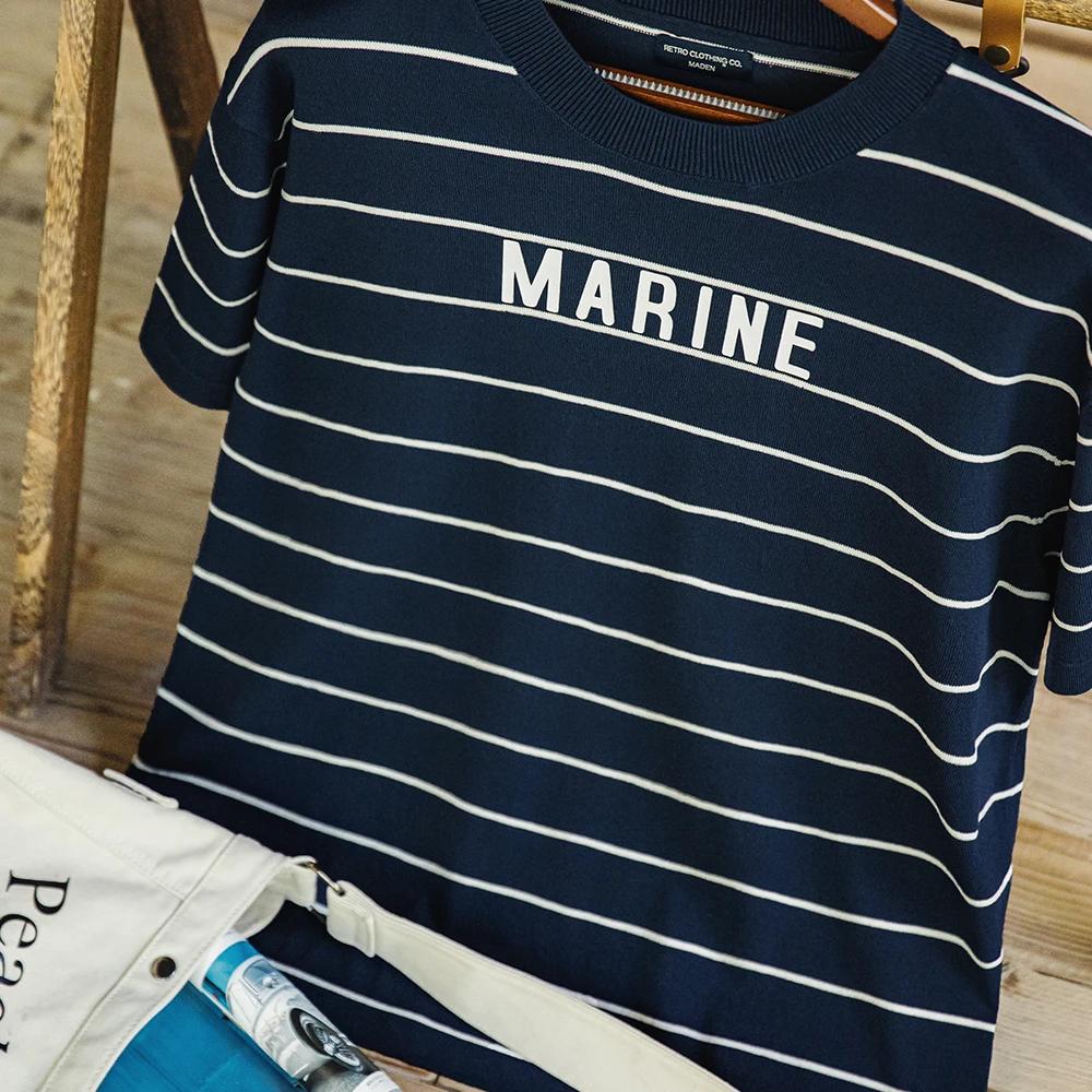 Maden-T-Shirt manches courtes pour hommes, estival et respirant, avec lettres imprimées