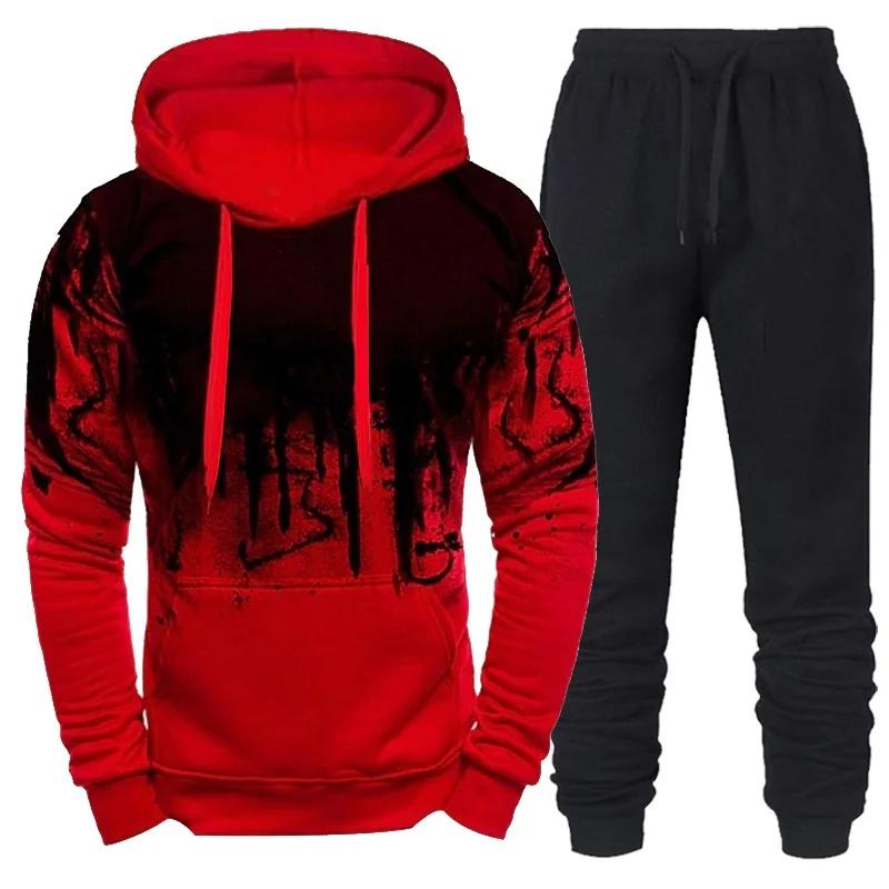 Survêtements à capuche et pantalon CamSolomon pour hommes, vêtements de sport tendance, olympiques d