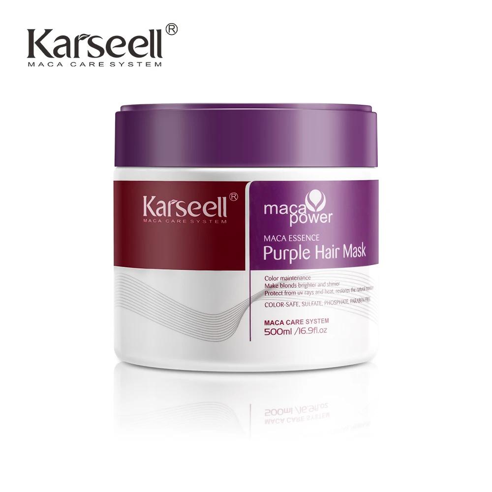 Karseell – masque capillaire violet professionnel, 100ml/500ml, neutralise les tons jaunes en laiton