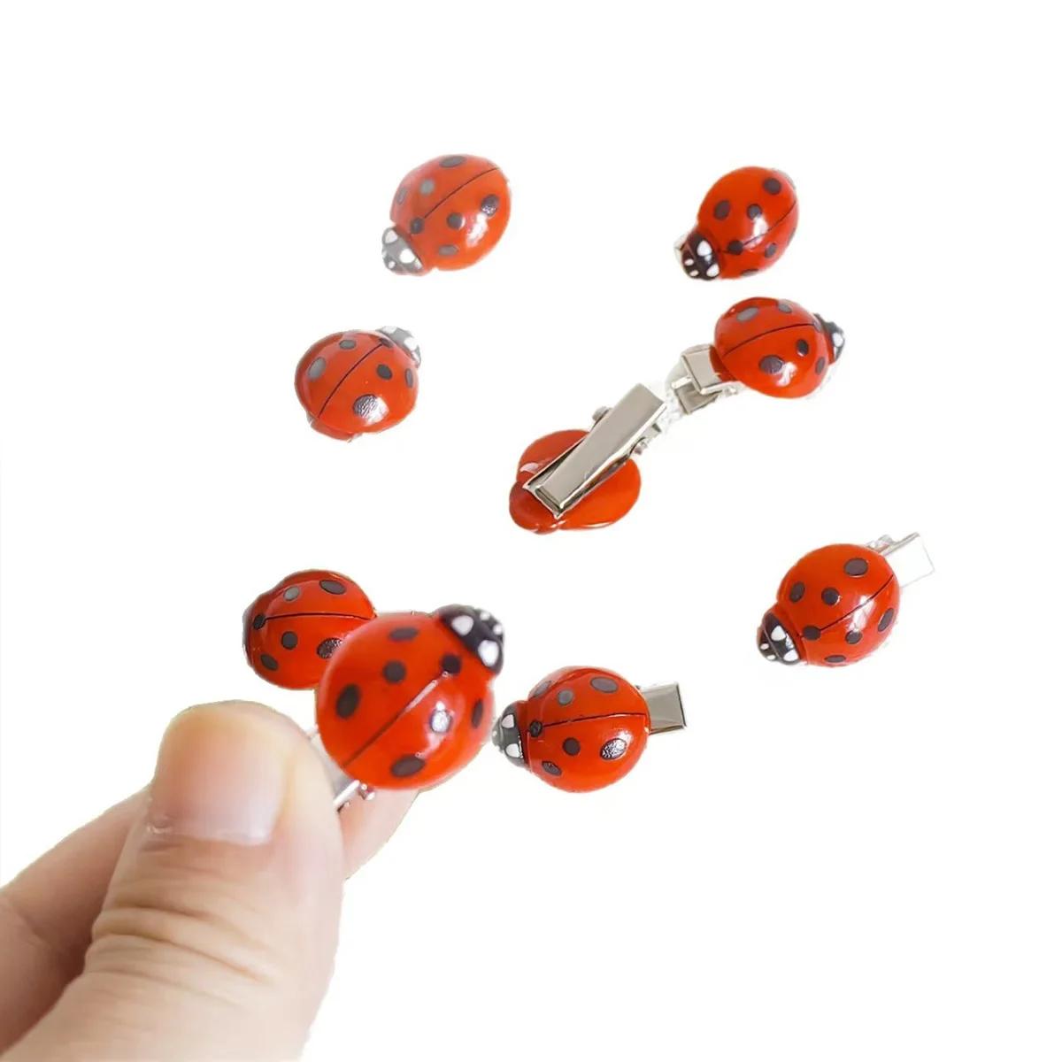 Ensemble de 10 pièces de pinces à cheveux coccinelle abeille mignonne à la mode transfrontalière, mi
