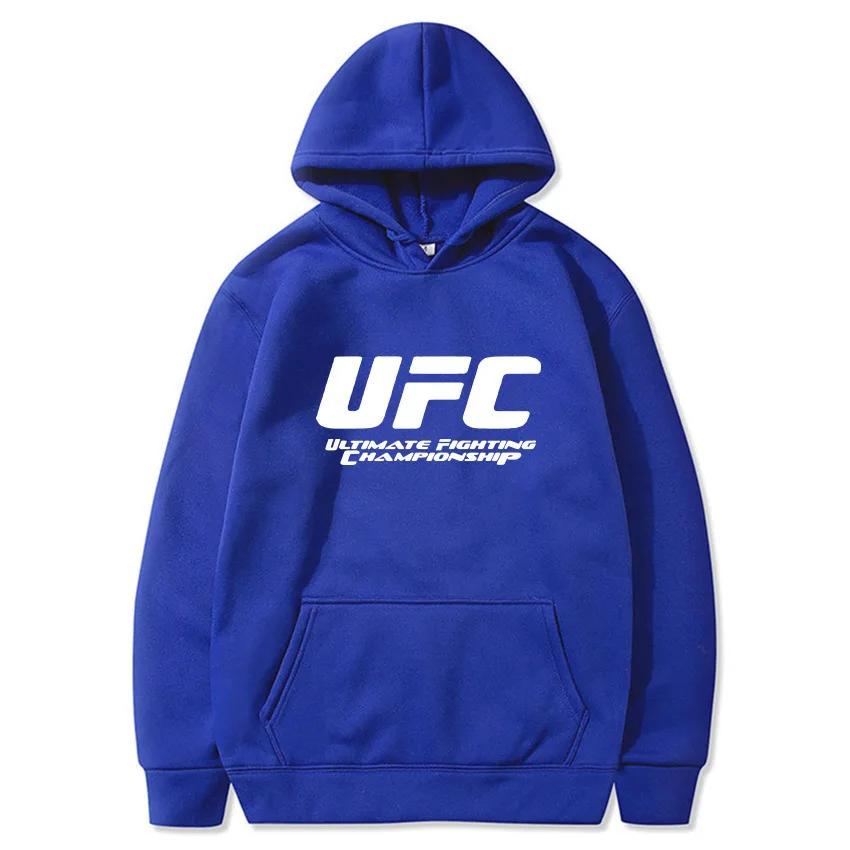 Nouveau Sweat à Capuche Homme UFC 2026 – Imprimé Polaire Décontracté Sport Automne Hiver