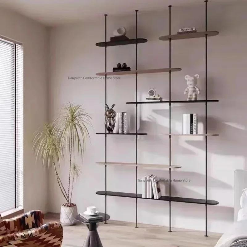 Bibliothèque au design minimaliste pour gagner de l'espace, bibliothèque de rangement moderne, salon