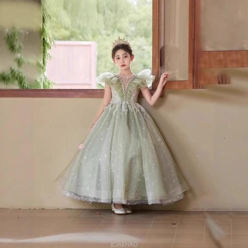 Robe de Soirée 2026 pour Filles, Robe de Princesse pour Mariage, Spectacle de Piano, Demoiselle d'ho