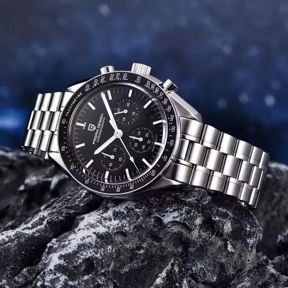 Montre pour homme PAGANI DESIGN 500, chronographe sportif à cadran circulaire, mouvement japonais, s