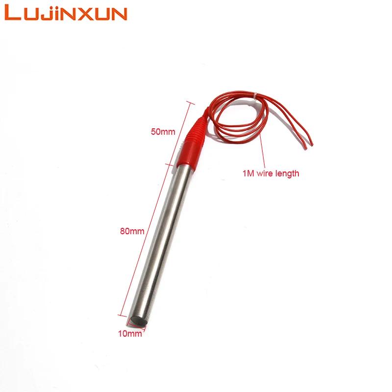 LUJINXUN 12 V/24 V tuyau de chauffe-eau électrique entièrement scellé étanche 50-200 W 10x80mm 304SU