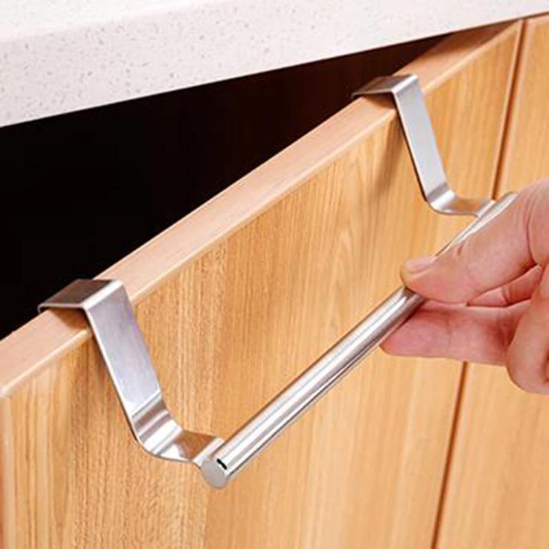 Porte d'armoire de cuisine, porte-serviettes en acier inoxydable, porte arrière, porte-serviettes su