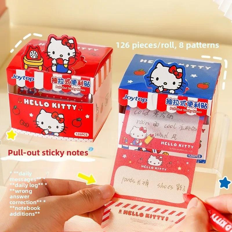 Hello Kitty 10e anniversaire Transparent 2025 Nouvelle vente chaude Notes autocollantes extractibles