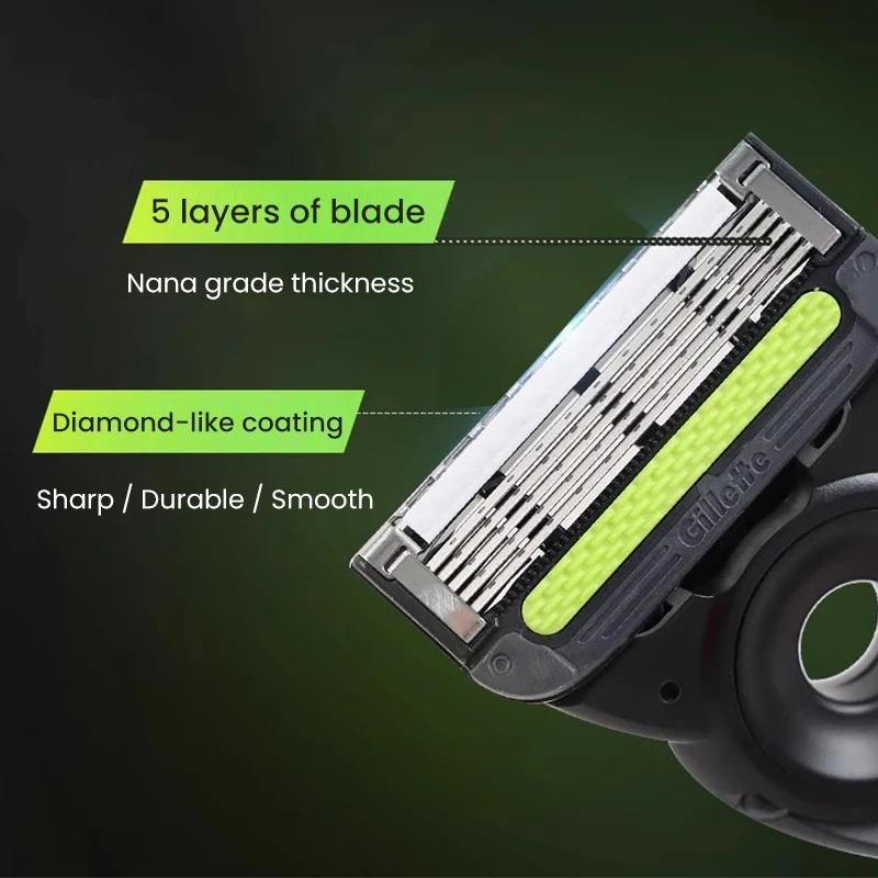 Pour Gillette Labs lame de rasoir 4/8 pièces pour Gillette Labs lames de rasoir chauffantes Gillette