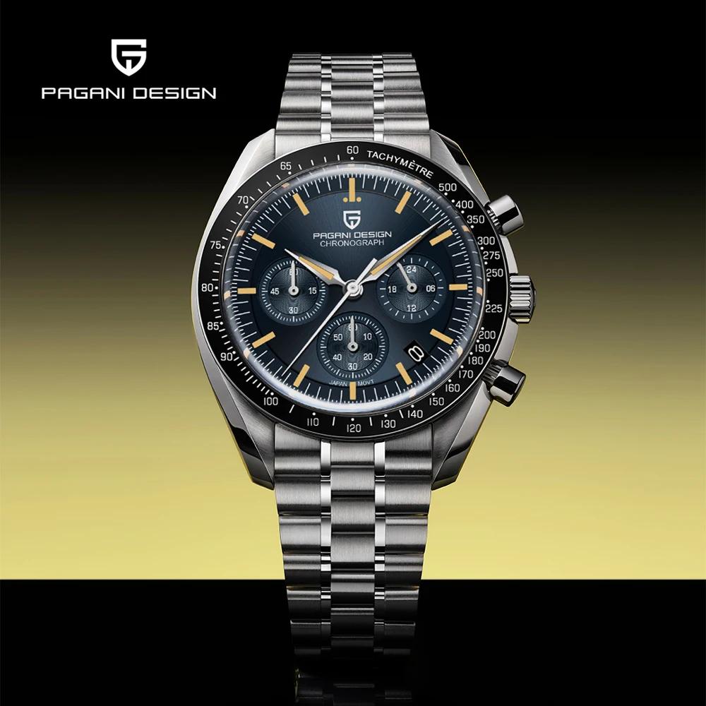 Nouvelle Montre Homme PAGANI DESIGN Moon V6 2026, Montre à Quartz de Luxe pour Homme, Chronographe V