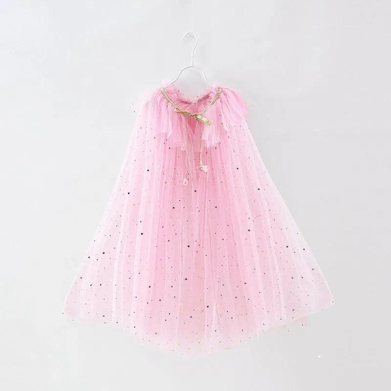 Cape d'été pour filles, accessoires de fête princesse, reine des neiges, Elsa, Anna, Costume raiponc