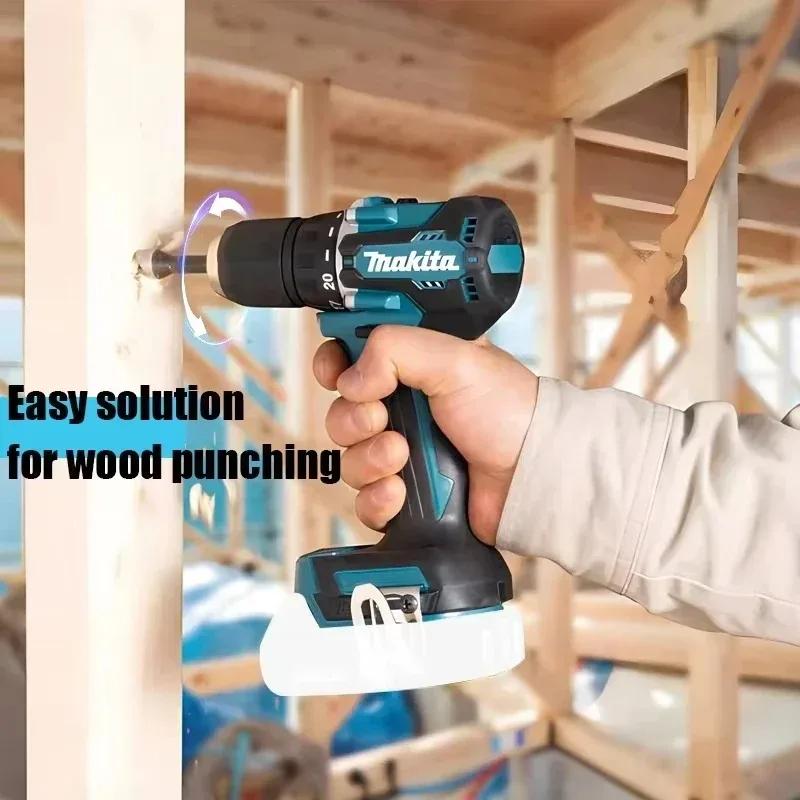 Makita DDF487 18V perceuse sans fil, tournevis à percussion, Kit d'outils électriques rechargeables 