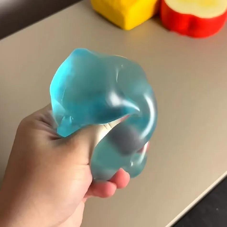 Boule anti-Stress Squishy Green Apple, jouet sensoriel doux pour tdah, autisme, jouet à presser à re