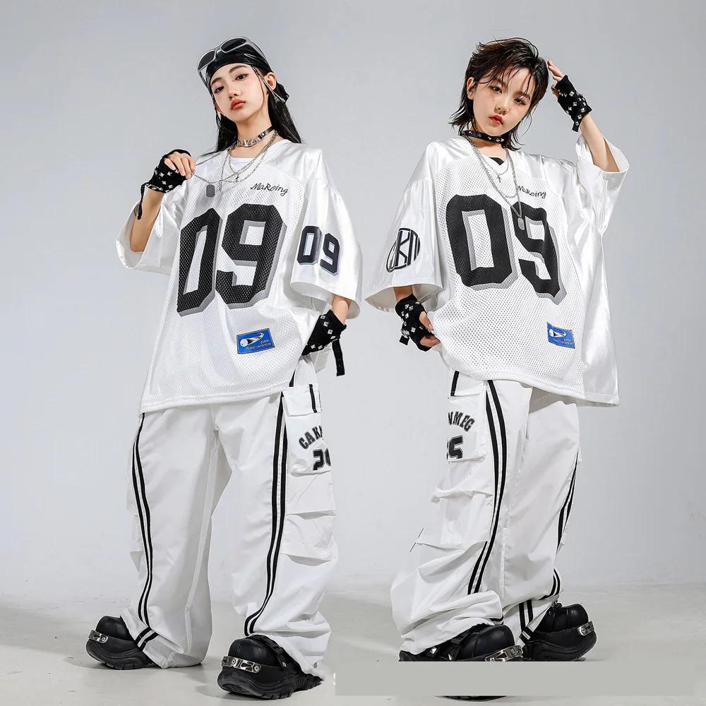 Enfants garçons filles Streetwear Hiphop maille Baseball veste pantalon ensembles enfants manteau pa
