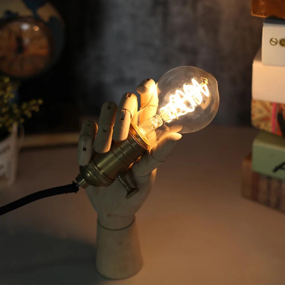TIANFAN E27 Vintage Edison ampoule Led de forme spéciale Filament Led 4W Dimmable 220-240V ampoule d