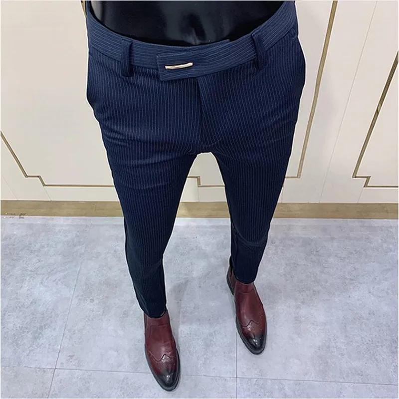 2025 printemps et été nouveaux hommes décontracté affaires robe pantalon mode sociale solide fête de
