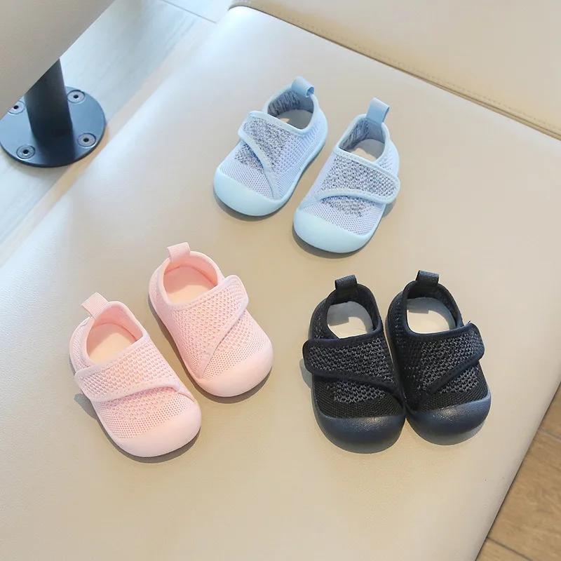 Chaussures de marche pour bébés garçons et filles, chaussures décontractées pour enfants, en maille,