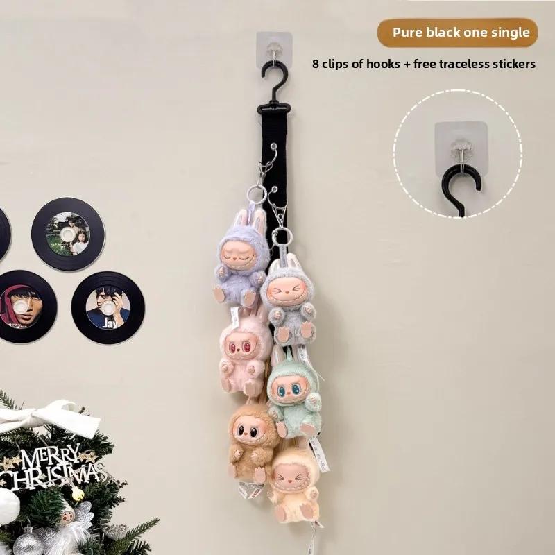 Présentoir de rangement suspendu, mur de poupée pour poupée, porte en peluche pratique derrière la C