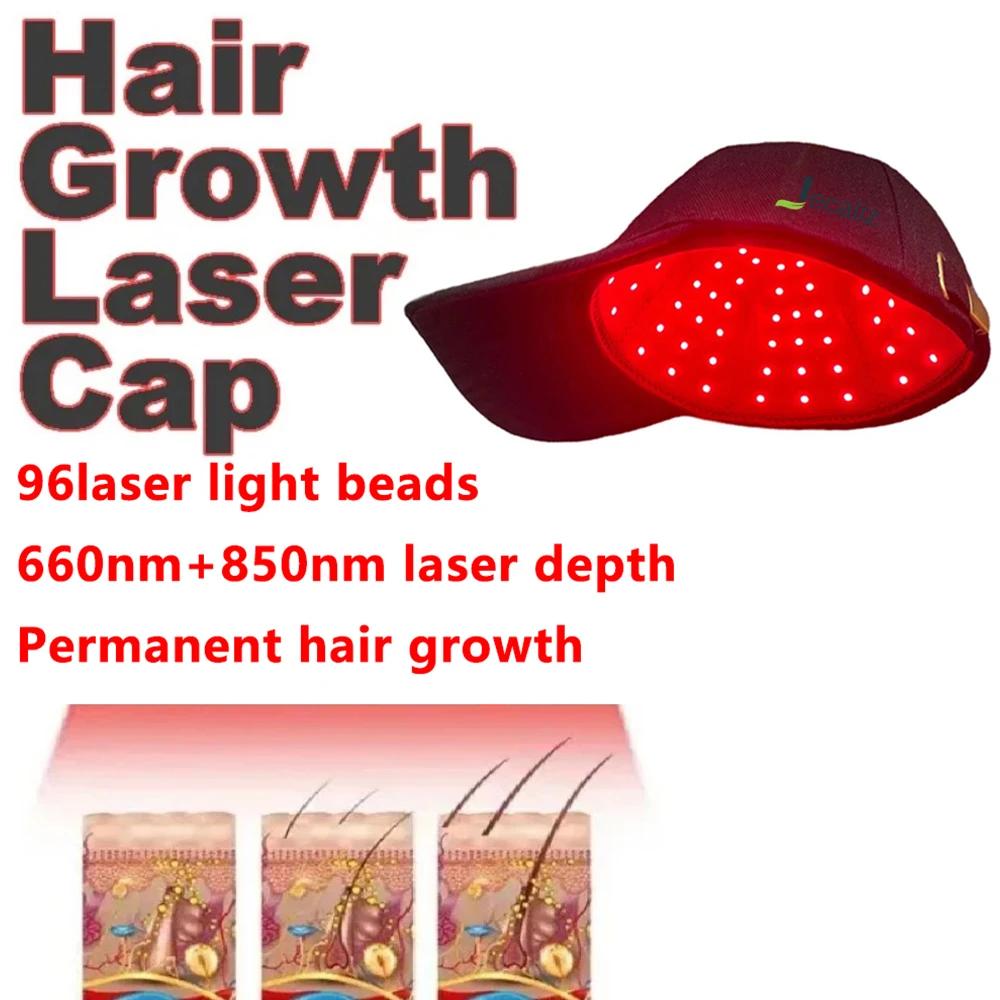 Lumière rouge et capuchon infrarouge proche pour la croissance des cheveux Pigarlic huileux naturel 