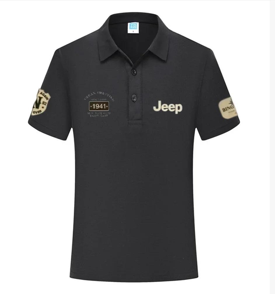 T-shirts et polos d'été de haute qualité, style Jeep 2026, chemises décontractées à manches courtes 
