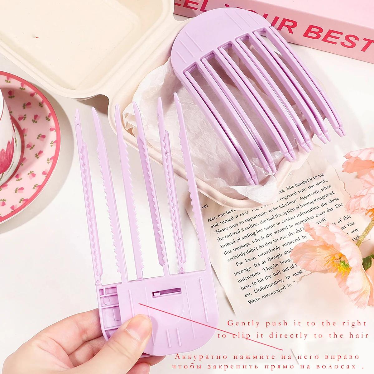 Épingle à cheveux moelleuse rouleau à cheveux friser frange Clips racines de cheveux volumisant pinc