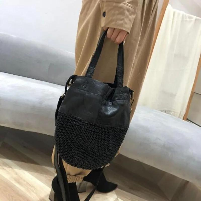 Sac à bandoulière en cuir véritable pour femmes, nouveaux produits d'été, fait à la main, couche de 