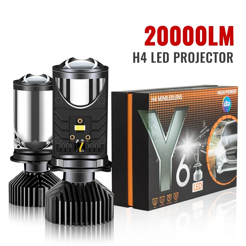 Y6 H4 LED projecteur phare lentille de projecteur avec ventilateur de refroidissement 90W Automobile