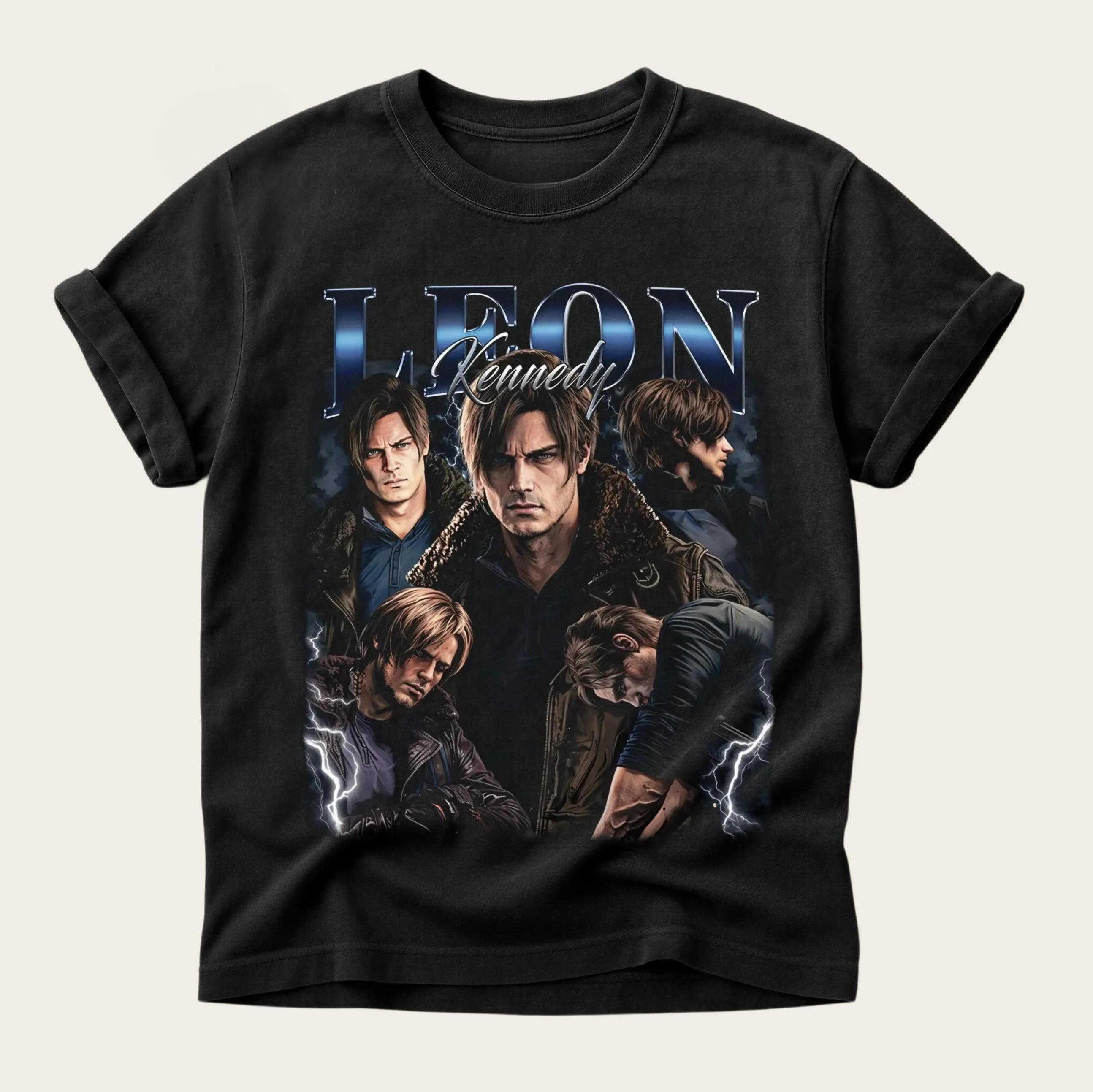 RE9 Resident Evil 9 Requiem Leon S.Kennedy Graphic 100% Coton T-shirt Unisexe 2026 Nouveau T-shirt H