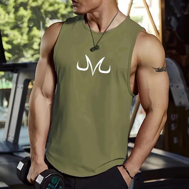 Chemise de fitness sans manches pour hommes, anime M, sport, loisirs, jogging, séchage rapide, vêtem