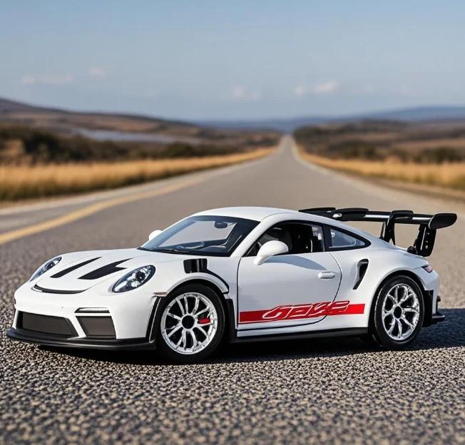 1:36 Porsche 911 GT3 RS Mini modèle de voiture en alliage course moulé sous pression jouet en métal 