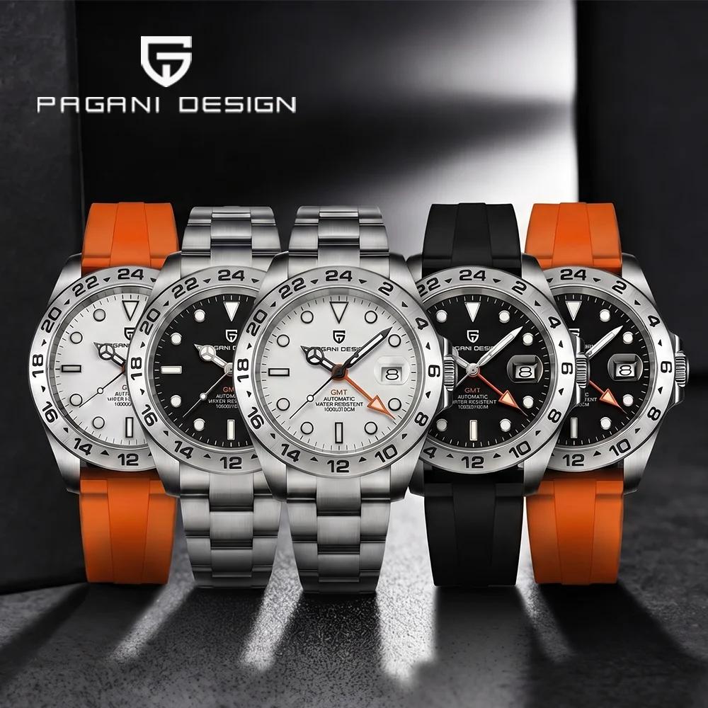 Pagani Design 2026 Nouvelle Montre de Plongée Homme 42 mm Saphir Mécanique Automatique GMT Étanche 1