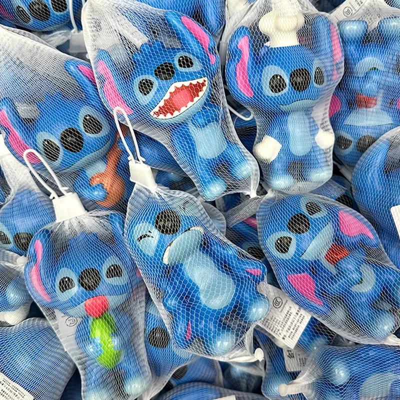 Jouets de décompression Lilo & Stitch de dessin animé Kawaii, 6 pièces, figurines anti-Stress à rebo