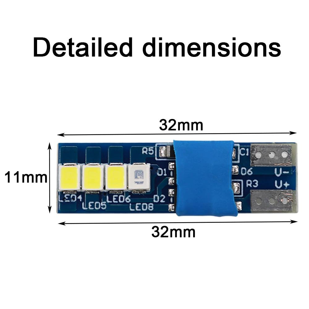 Lumière de lecture Canbus W5W T10 8smd 2835, 10 pièces, anti-erreur, ampoule de porte, Parking, bleu
