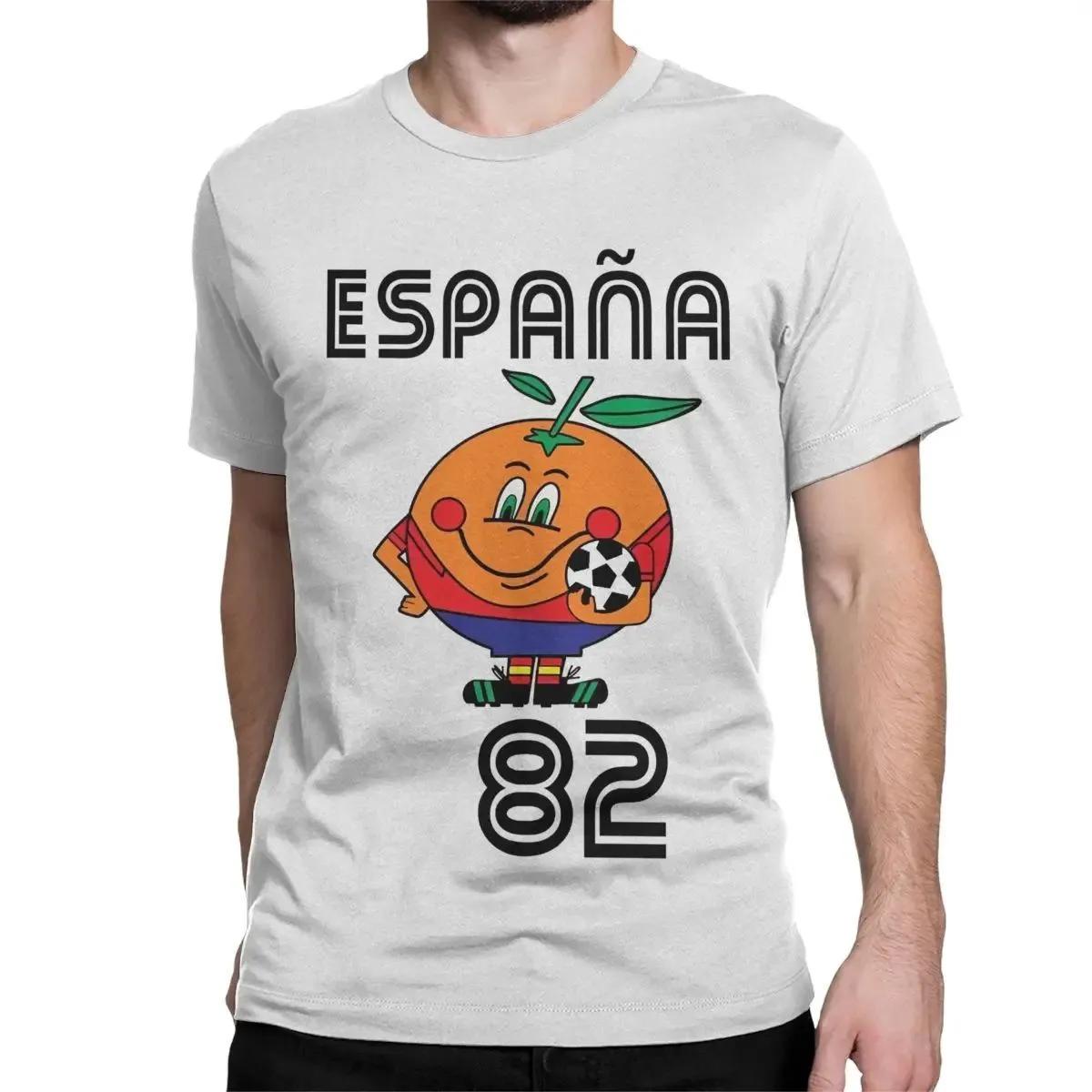 Naranjito T-shirt homme haute qualité col rond espagne 82 mascotte espagnole 1982 Football T-shirt h