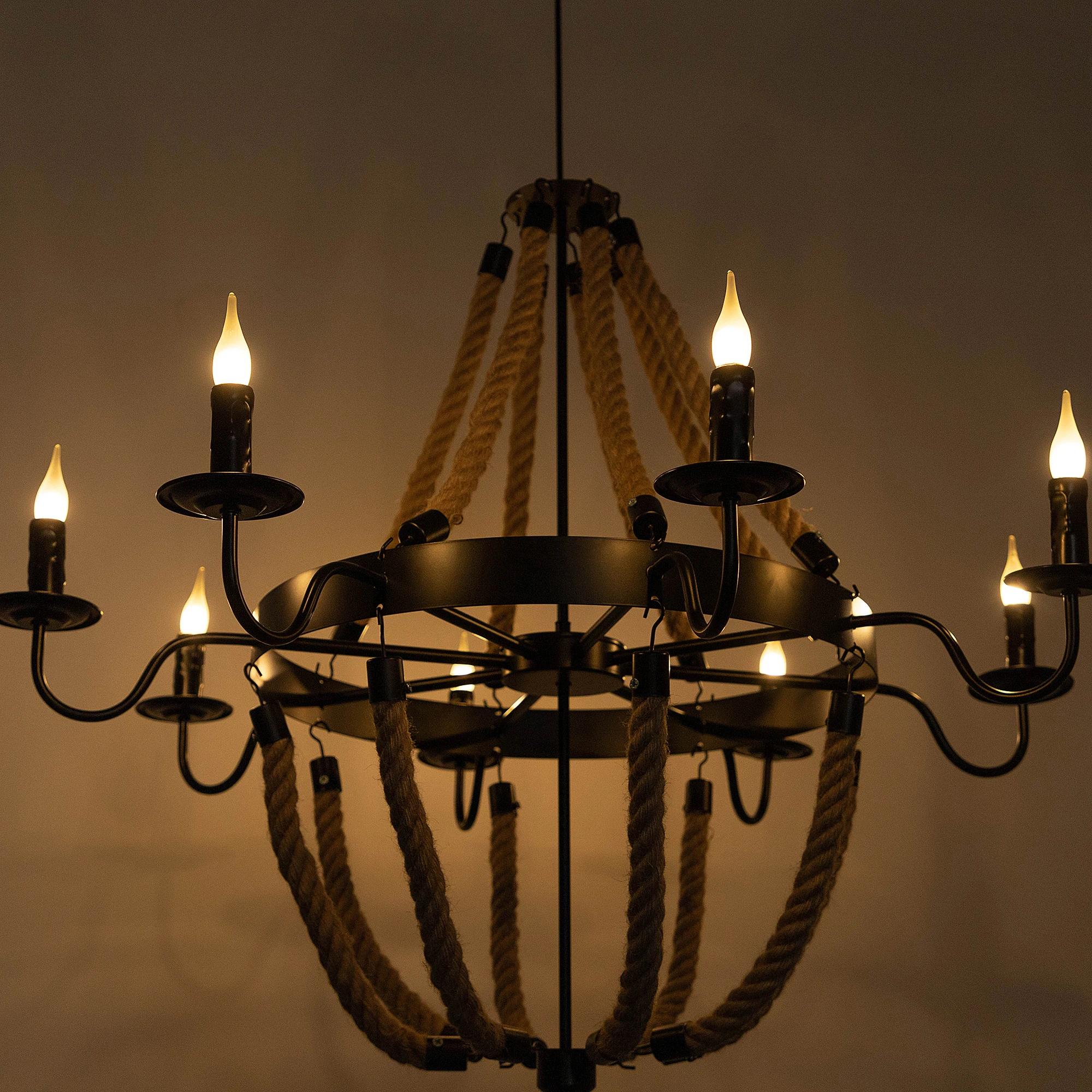 Ampoule LED E14 220V 110V C22, style rétro givré, remplacement pour chandelier, filament vintage, la