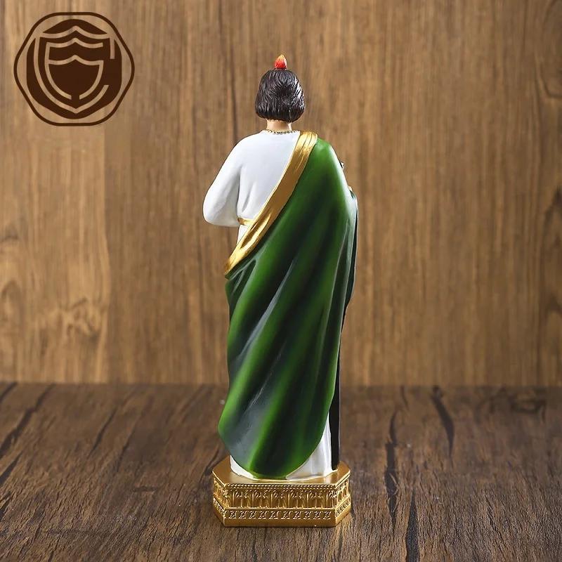Statue de saint-Juda 8 pouces, 1 pièce, béquilles, décorations de salle, Collection de cadeaux relig