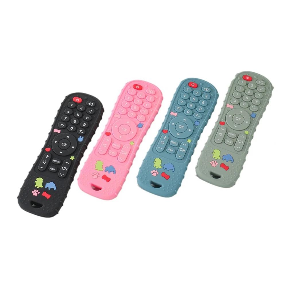 Anneau de dentition en silicone avec télécommande, jouets pour enfants, philosophie sensorielle Mont