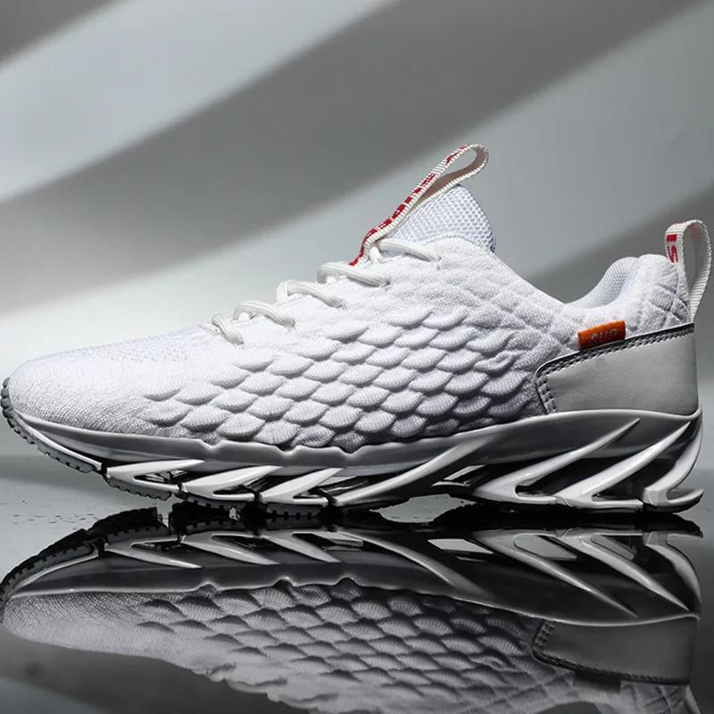 Chaussures de course coordonnantes respirantes pour hommes, à la mode, légères, à lacets, résistante