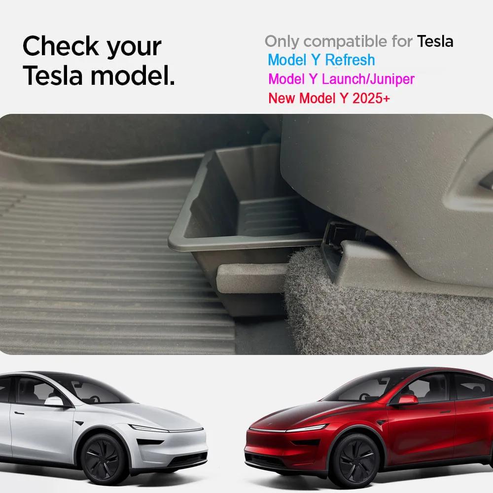 Boîte de rangement sous le siège pour Tesla modèle Y Juniper Launch 2025, organisateur de Console Ce