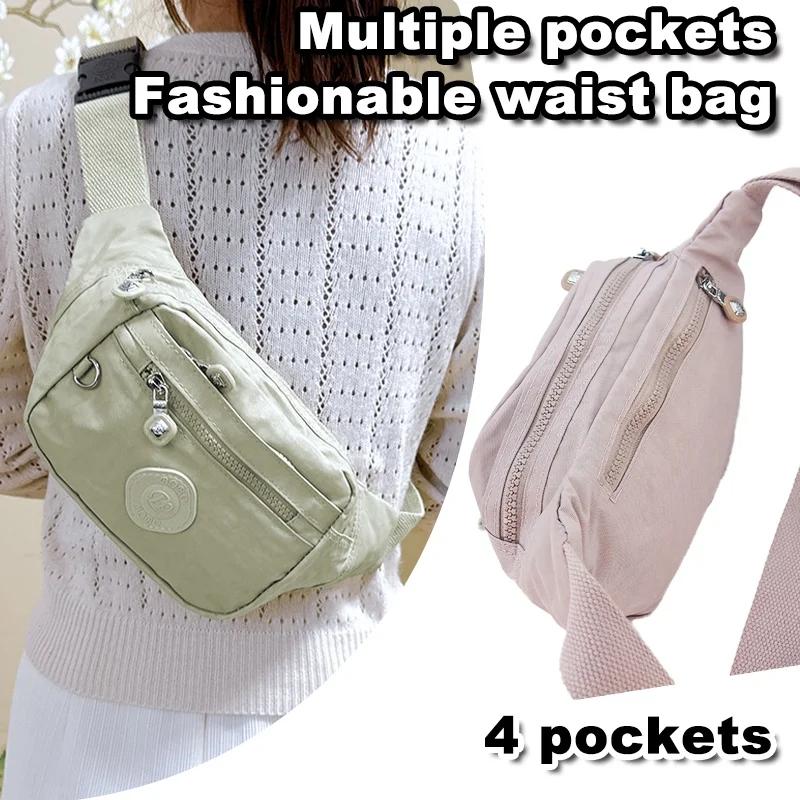 Sac à bandoulière pour femme, sac de poitrine en nylon de haute qualité, bandoulière réglable, plusi