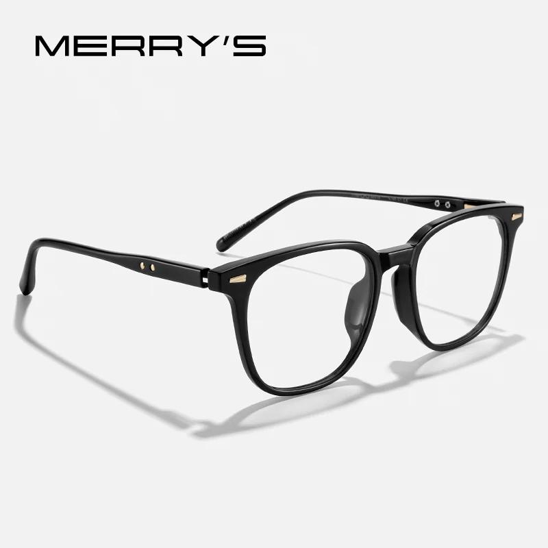 MERRYS DESIGN hommes femmes mode lunettes cadre carré lunettes optique cadre Prescription lunettes m