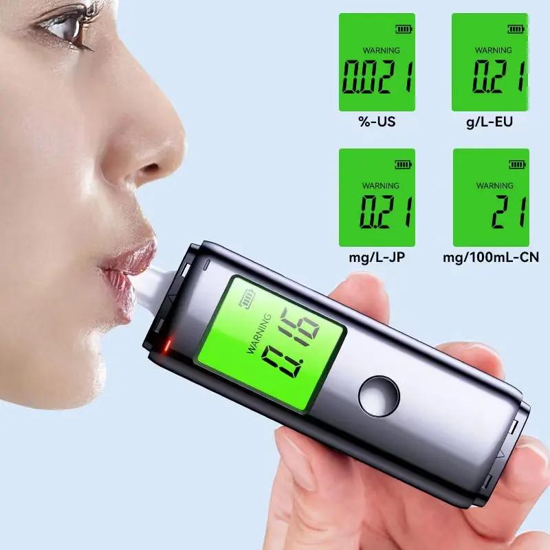 Alcootest rechargeable ZW |   Précision de qualité professionnelle |   Testeur d'alcoolémie portable