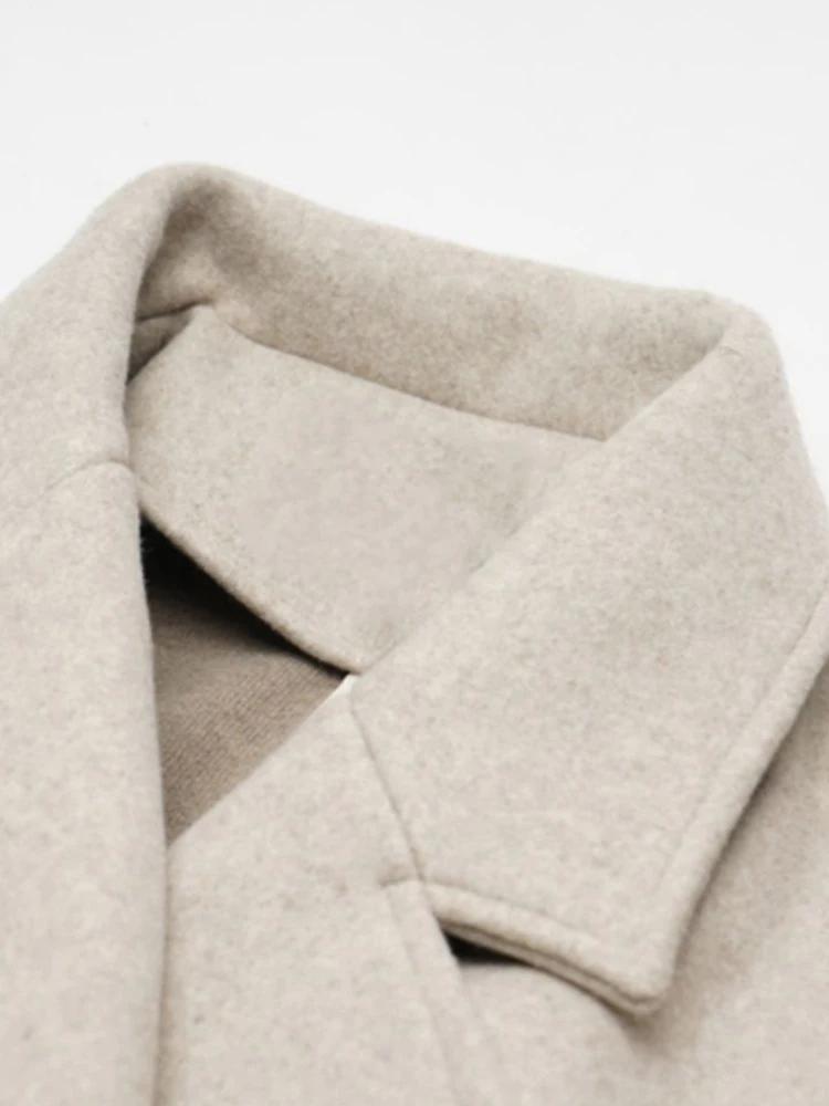Lautaro-Manteau court en laine douce pour femme, Capes de luxe, Taille haute, Vintage, Automne, Hive