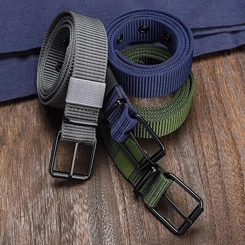 Ceinture en nylon avec broche pour hommes et femmes, ceinture en toile poreuse, ceinture chimbelt av