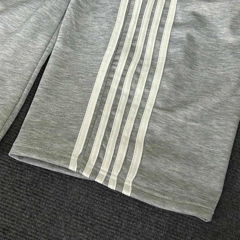 Pantalon décontracté à Double taille à carreaux pour femmes, ample, mode de rue, avec lettres brodée